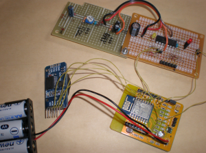 Yellow board with i2c RTC and custom PIC board